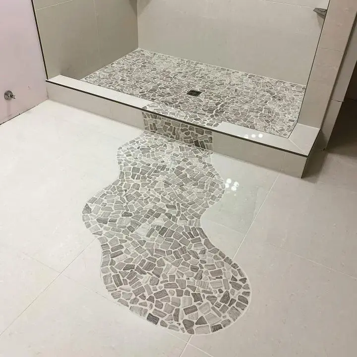 Bathroom tile design in Maryland by FT Remodeling