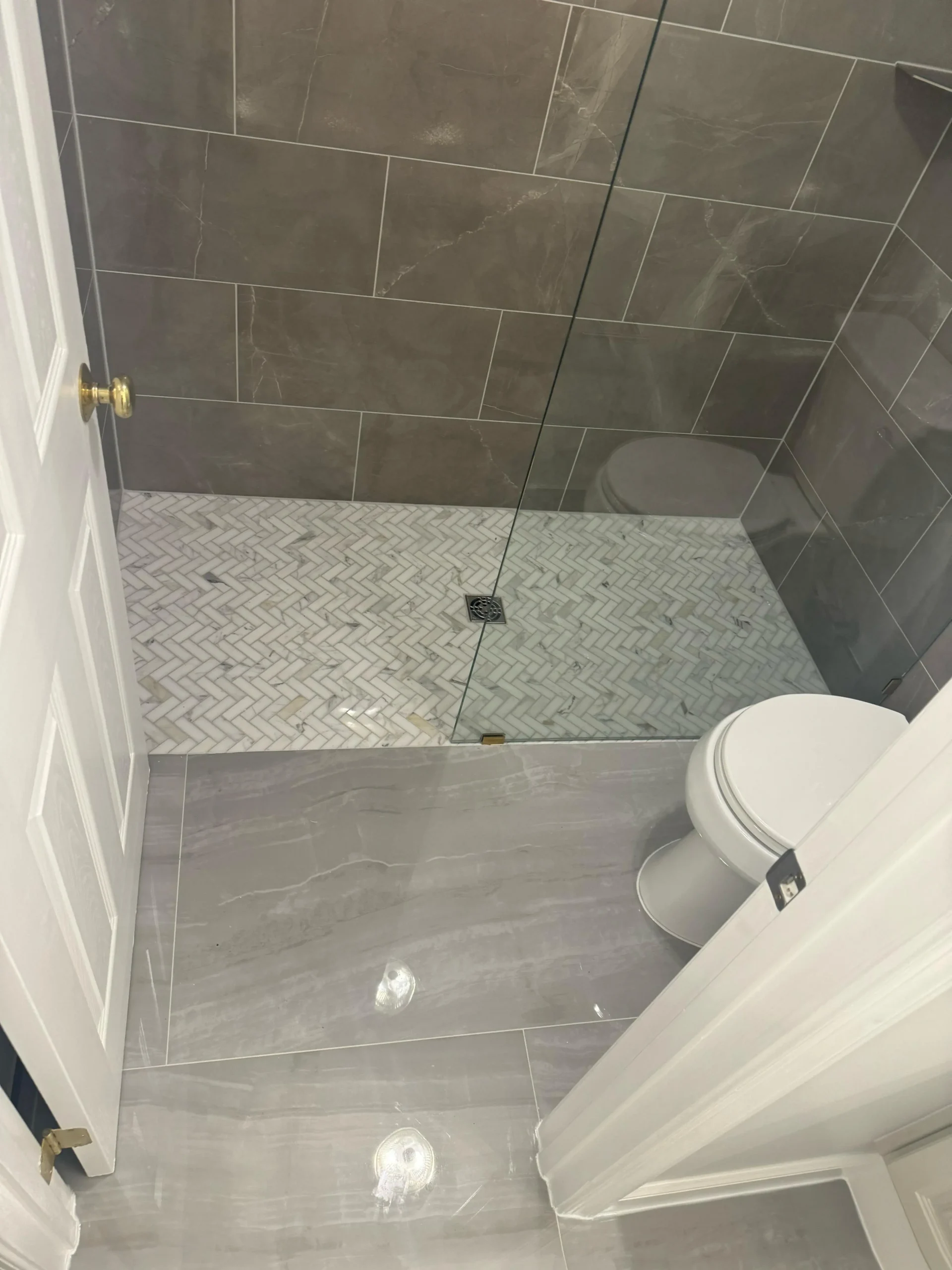 Guest shower remodel in Maryland by FT Remodeling